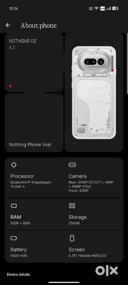 NOTHING 12gb 256gb mint condition phone 4 month old only
