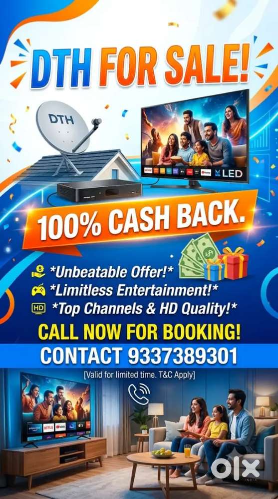 ALL DTH AVAILABLE ! AIRTEL DTH ! DISH TV ! VIDEOCON D2H ! SETUP BOX !