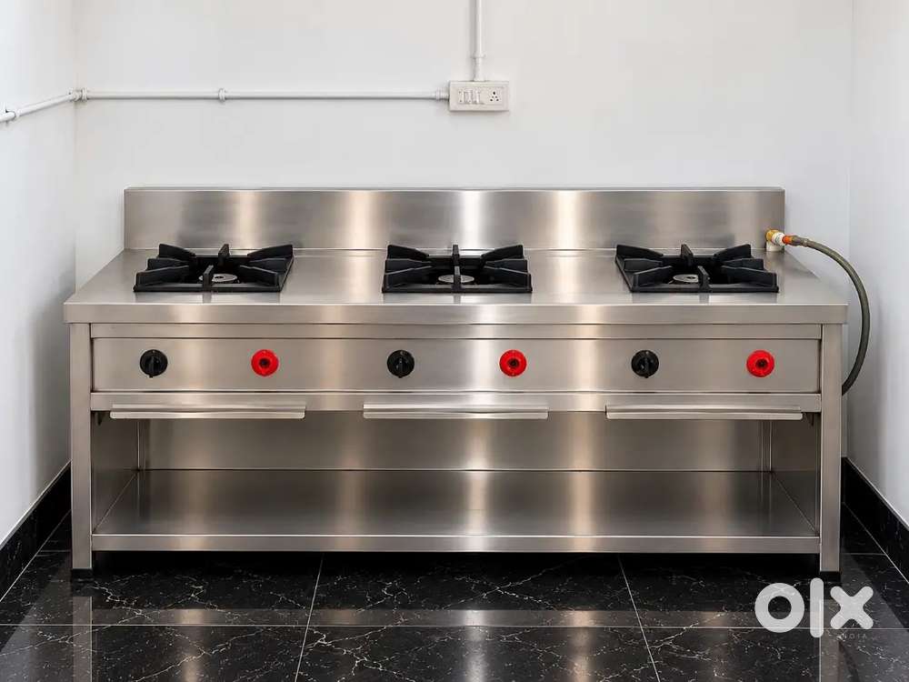 Commercial 3 Burner Gas Bhatti for Restaurant