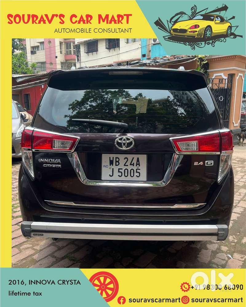 Toyota Innova Crysta 2.4 G Mt 8s, 2016, Diesel