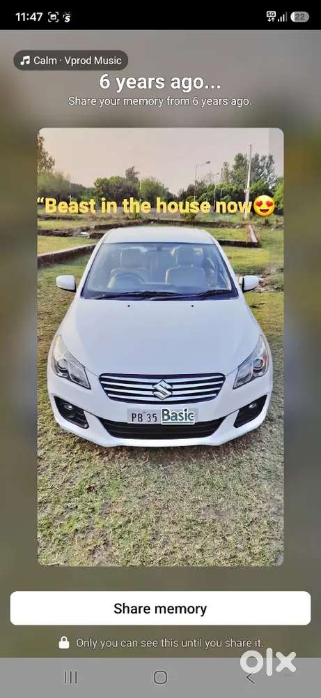 Maruti Suzuki Ciaz 2015 Push Start