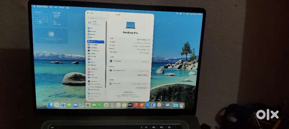 Macbook pro 2019 model 16 GB 512 Storage good condition