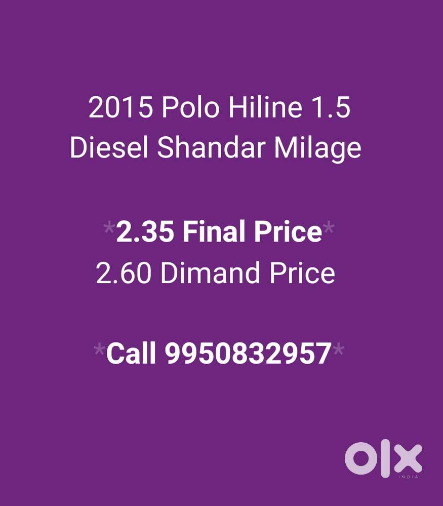 Volkswagen Polo 2013-2015 1.5 Tdi Highline, 2015, Diesel