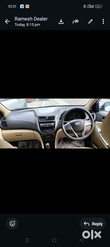 Hyundai Verna 2016-2017 1.6 Sx Vtvt, 2016, Petrol