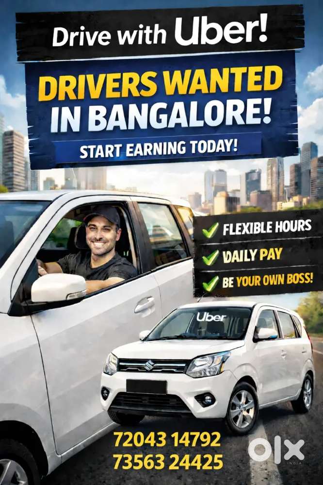 Uber drivers wanted - Driver in Hebbal, Bengaluru - 1831915755