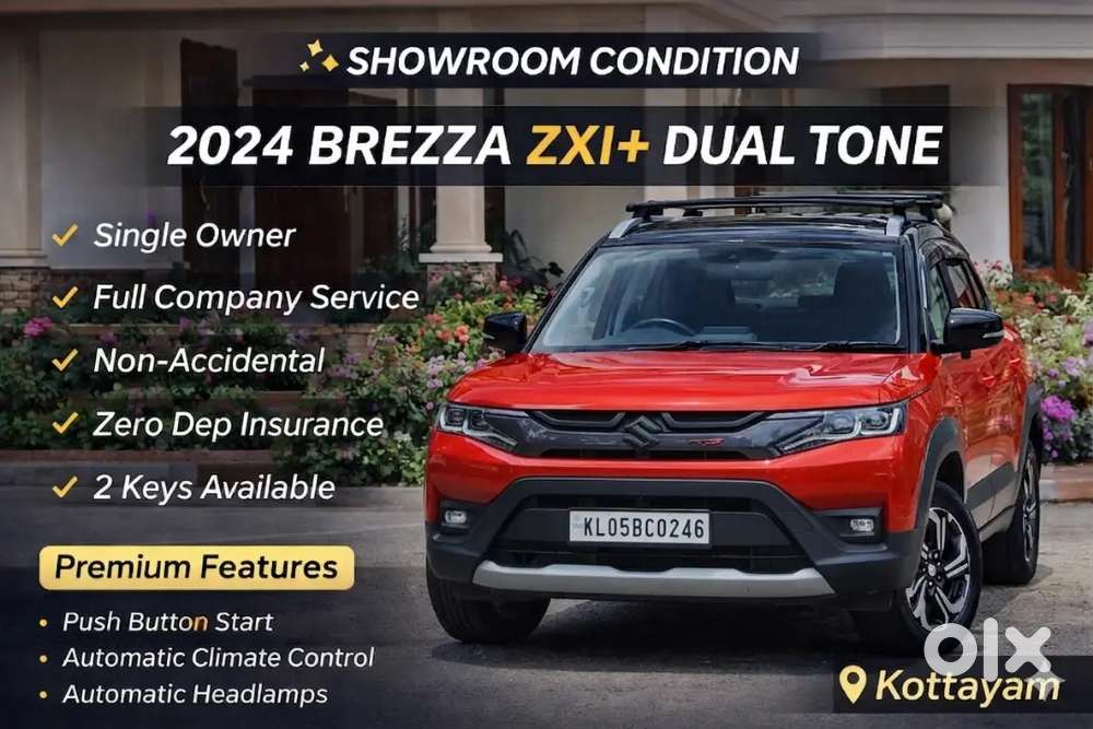 2024 Brezza Zxi+ Dual Tone  Single Owner  Top Variant