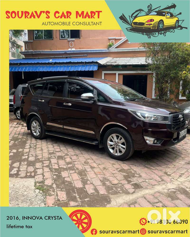 Toyota Innova Crysta 2.4 G Mt 8s, 2016, Diesel