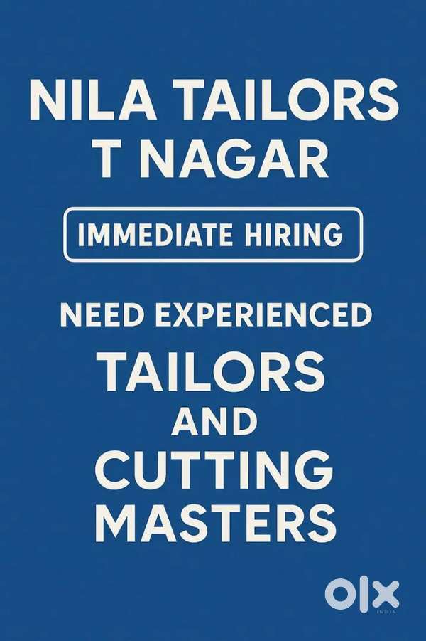 Required Experienced tailors