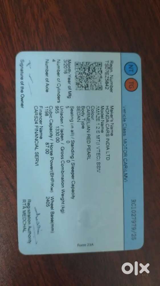 Honda Amaze 1.2 Petrol 2016