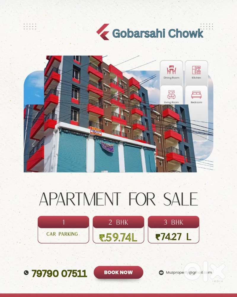 Sai Sanchay Enclave Ready-to-Move 2BHK Apartments Prime Loca Gobarsahi