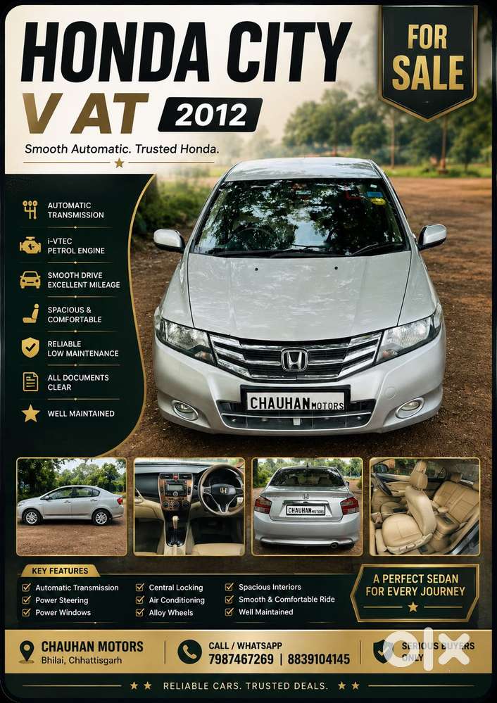 Honda City V At Exclusive, 2011, Petrol