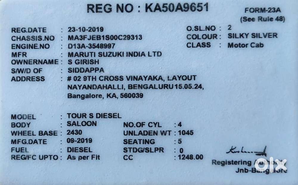 Maruti Suzuki Swift Dzire Ldi Bsiv, 2019, Diesel