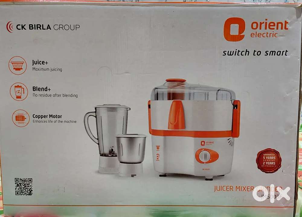 Orient Electric JM5003F Juicer Mixer Grinder - 450W