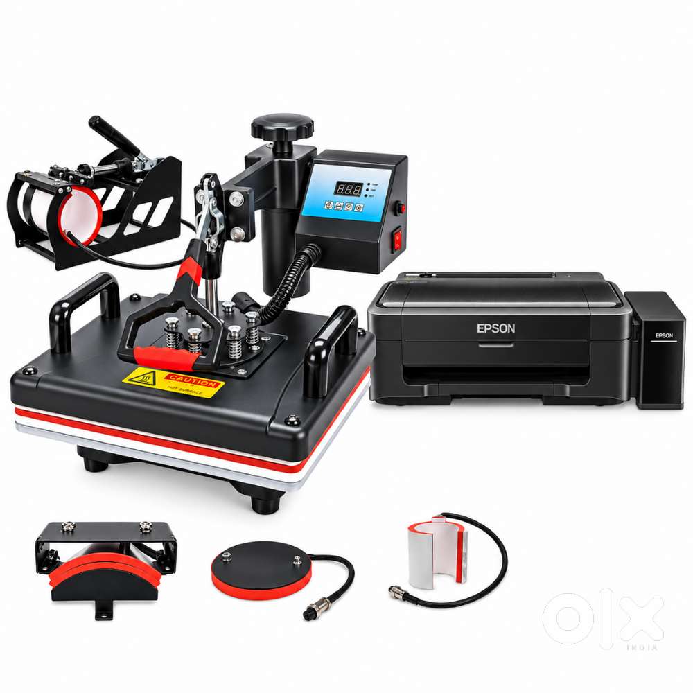 5 in 1 Heat Press 12x15 and Epson L130 Printer Combo