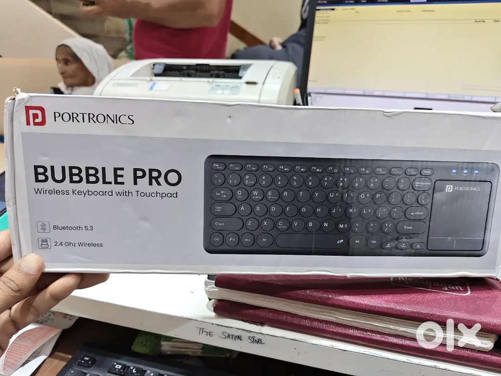 PORTONICS BUBBLE PRO WIRELESS KEYBOARD WITH TOUCHPAD