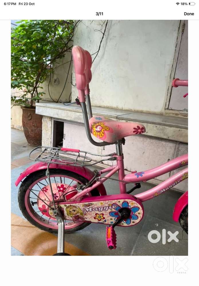 Pink brand new girls bicycle