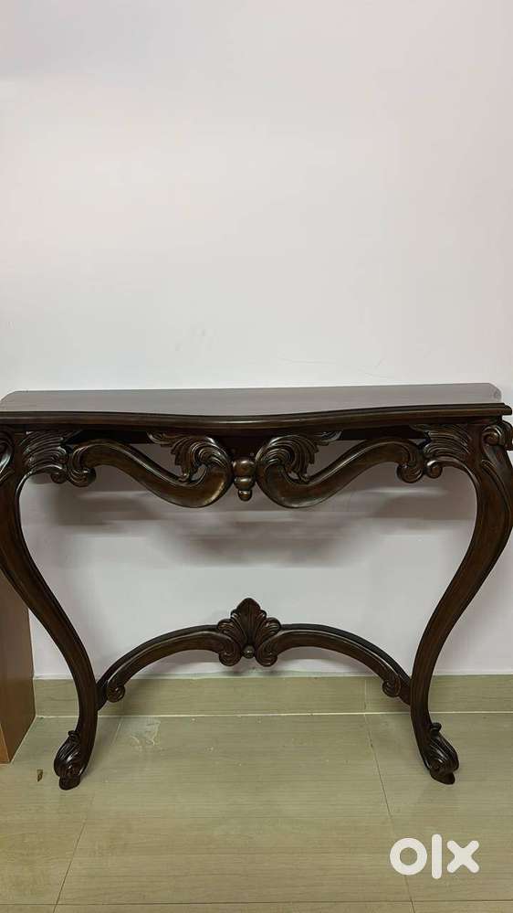 Teak wood carved Console Table