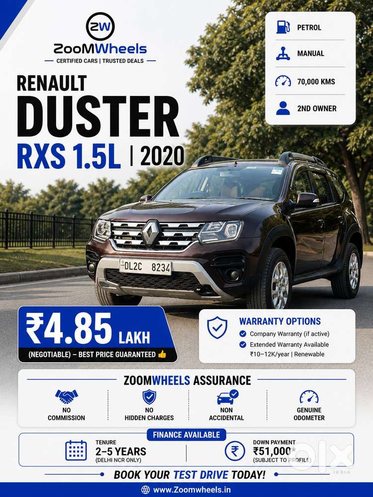 Renault Duster Petrol Rxs, 2020, Petrol