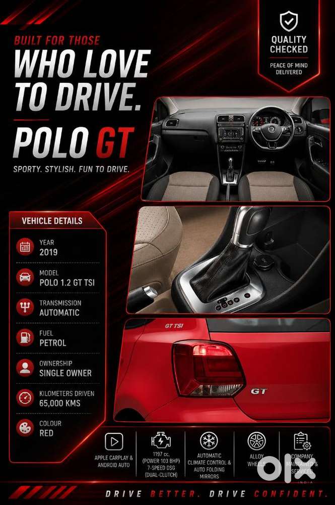 Volkswagen Polo 1.2 Gt Tsi, 2019, Petrol