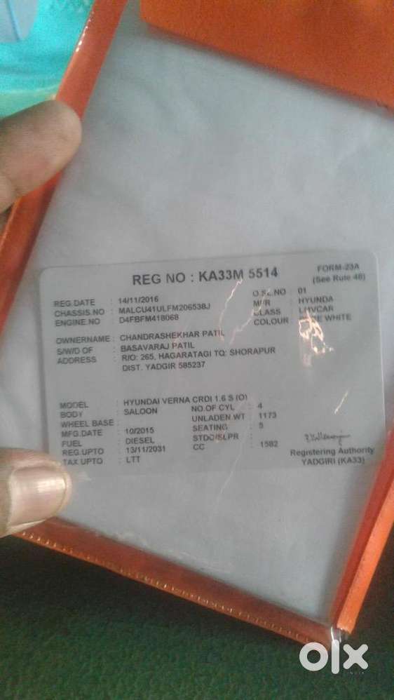 Hyundai Diesel Car 2016