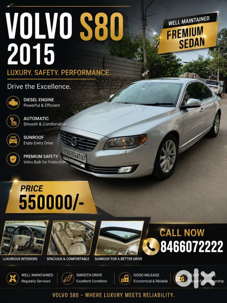 Volvo S80 D4 Summum, 2015, Diesel