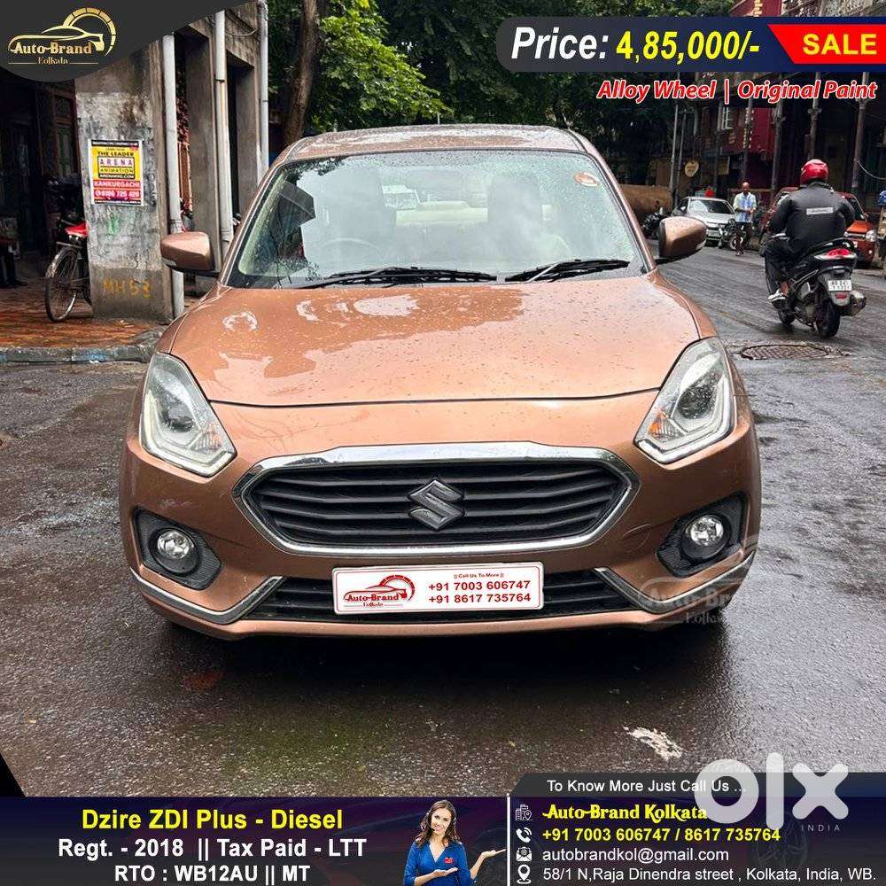 Maruti Suzuki Dzire Zdi Plus, 2018, Diesel