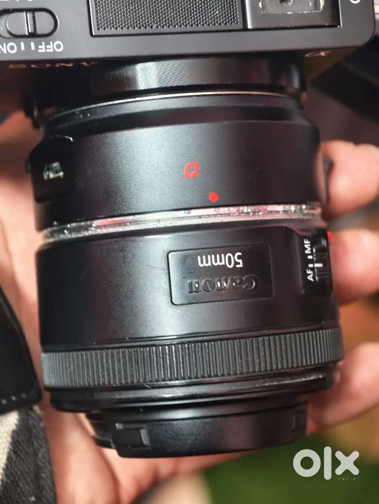 Canon to Sony mount + canon 50 mm 1.8