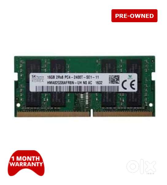 SK Hynix 16GB DDR4 2400MHz (HMA82GS6AFR8N-UH) Laptop RAM (Pre-owned)