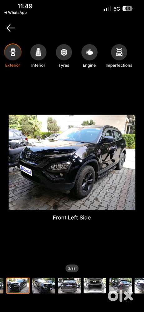 Tata Harrier In Black Colour