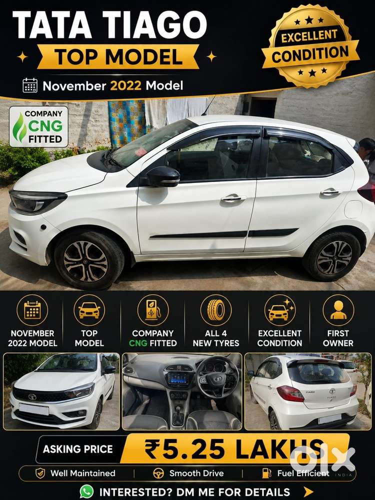 Tata Tiago 2022 Cng & Hybrids 77000 Km Driven