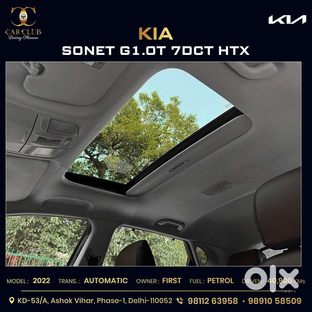 Kia Sonet 1.0 Htx Dct Anniversary Edition, 2022, Petrol