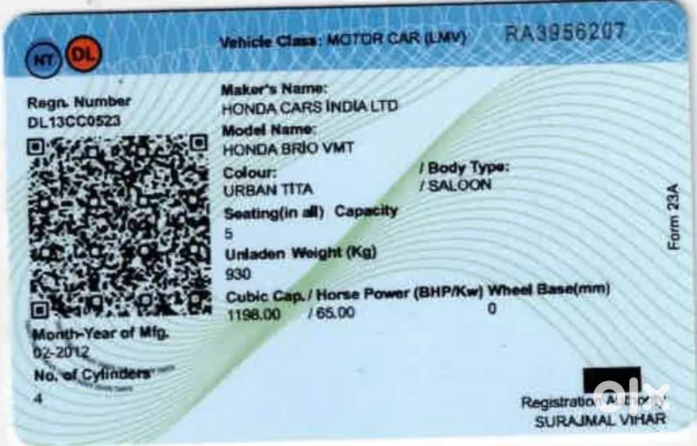 Honda Brio 2012 Petrol 100000 Km Driven