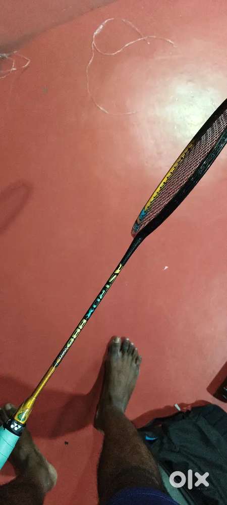 Badminton racket 6 months used with natural binding pro racket - Sports ...