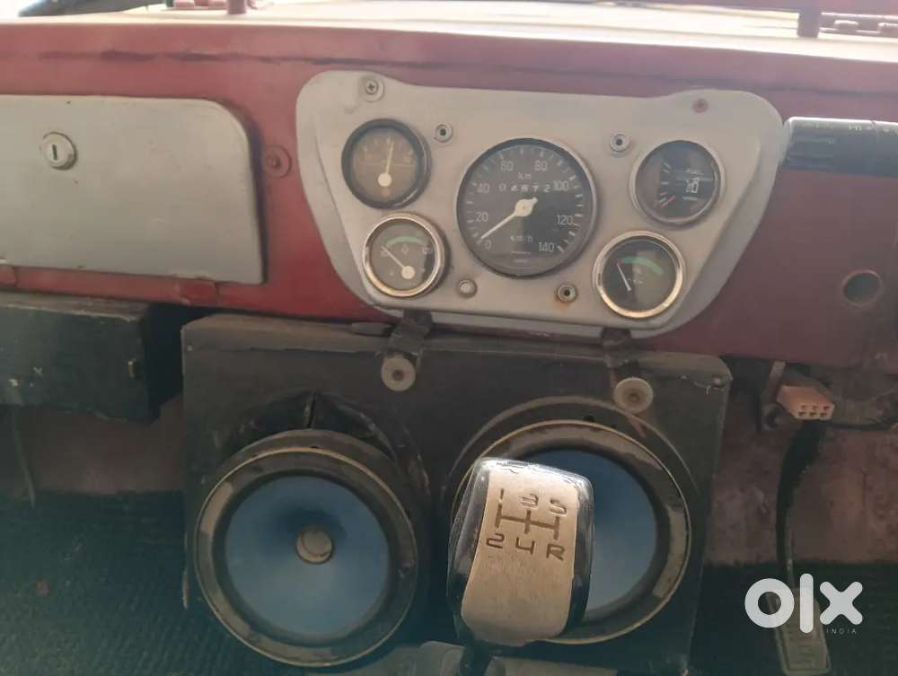 Custom Red Open Jeep - Perfect For Wedding, Baraat & Video Shoots