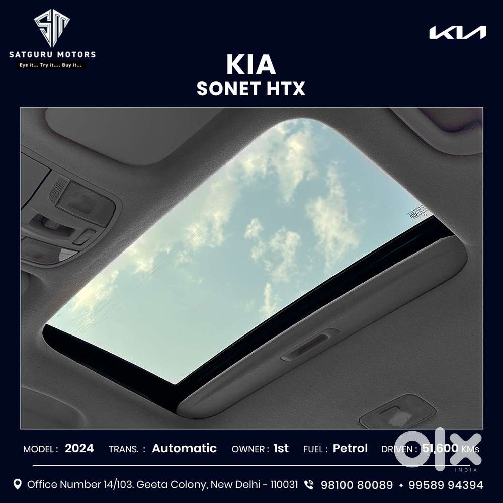 Kia Sonet 1.0 Htx Dct Anniversary Edition, 2024, Petrol