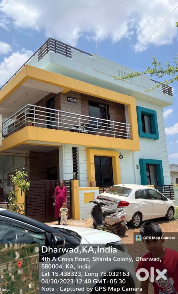 2 BHK House for rent at Nidvani Layout.Yalakki Shettar Colony.Dharwad