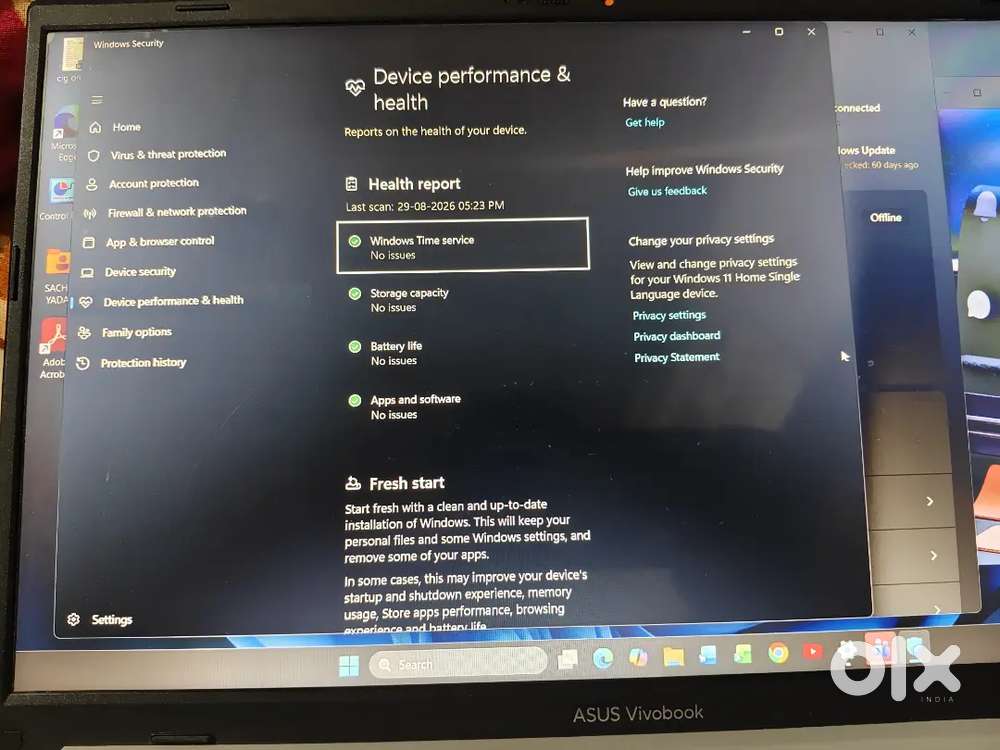 Asus Vivobook go 15 (Exchange available with ipad11)