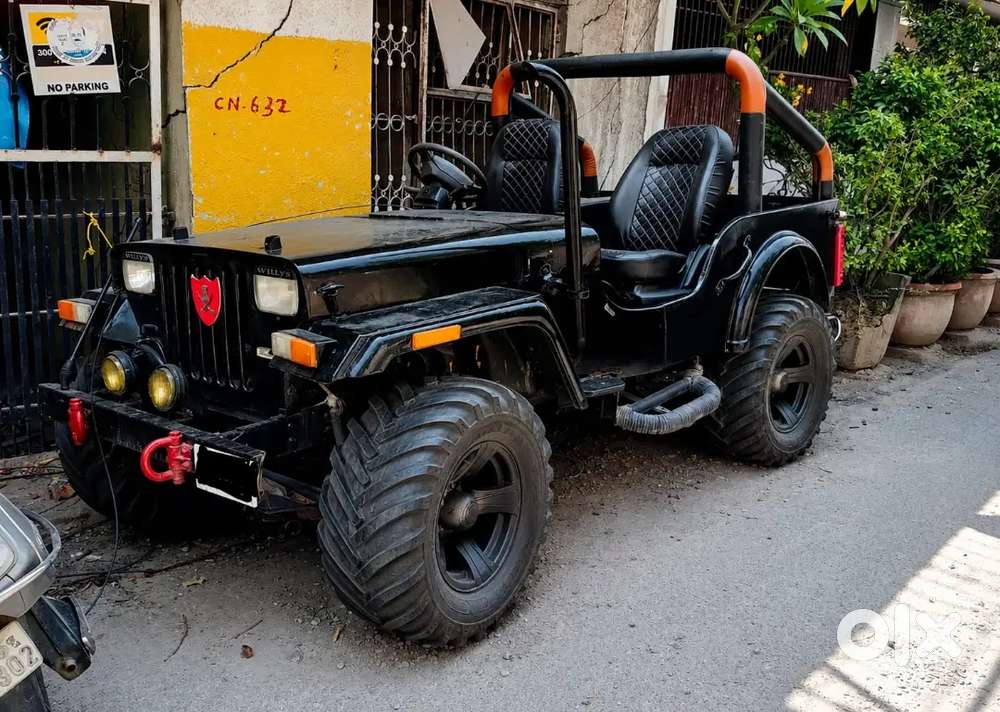Mahindra Modified Open Jeep With Monster Tyre