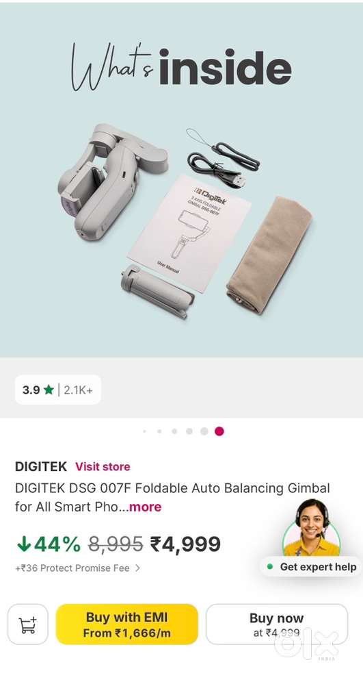 Digitek DSG-007F 3-Axis Smartphone Gimbal | Like New | Recent Purchase