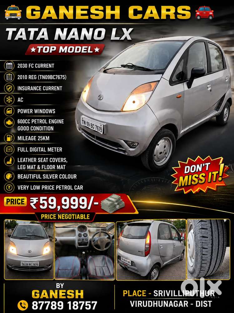 Tata Nano Xt, 2010, Petrol