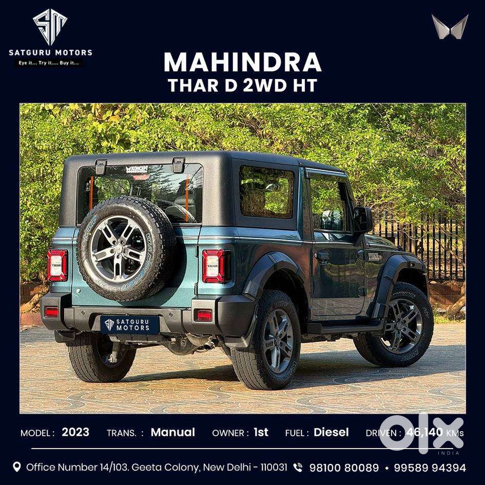 Mahindra Thar Lx Hard Top Diesel Mt Rwd, 2023, Diesel