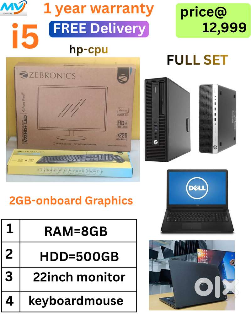 Good working system with required basic setup lo HP Original Mothaded.