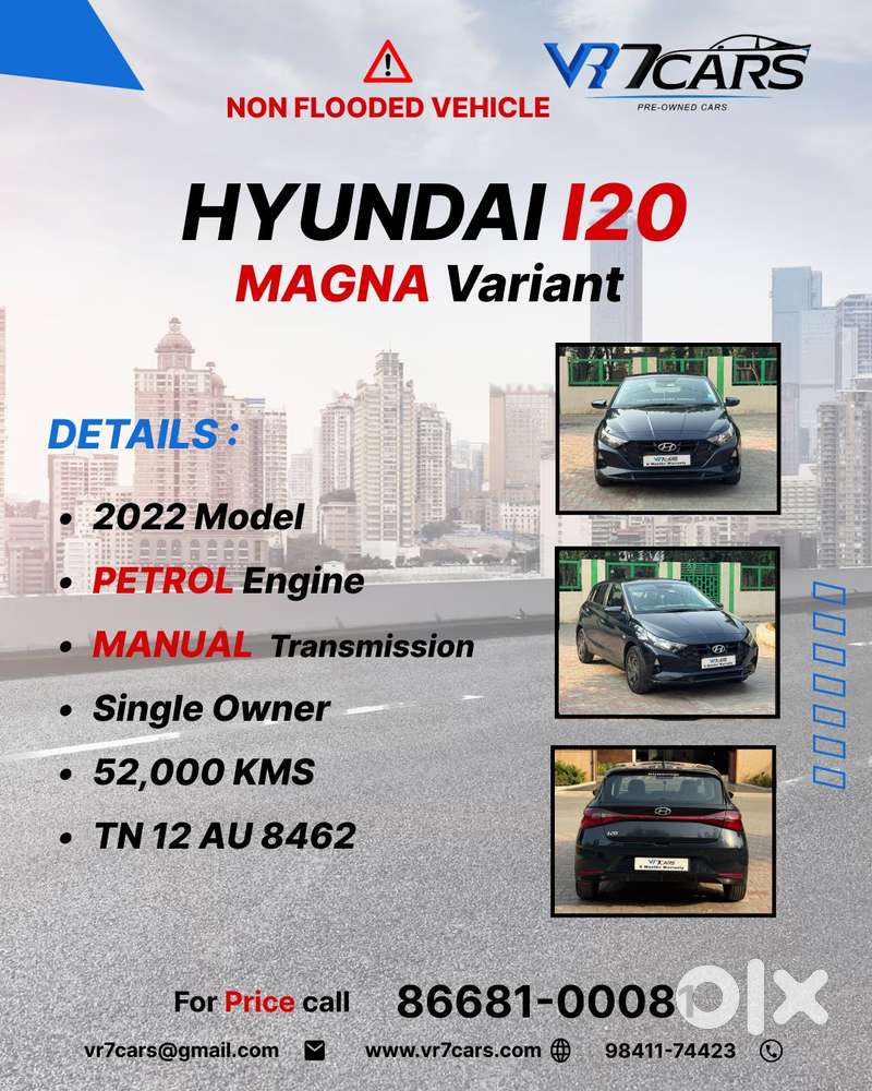 Hyundai I20 Magna 1.2 Mt, 2022, Petrol