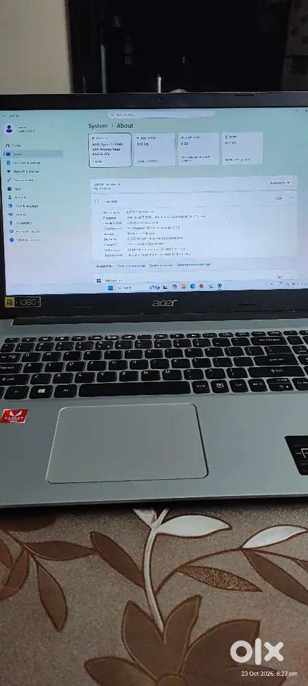 DVD3AOUA,AMD Ryzen 5 3500U ,8GBRAM,512GB storage.