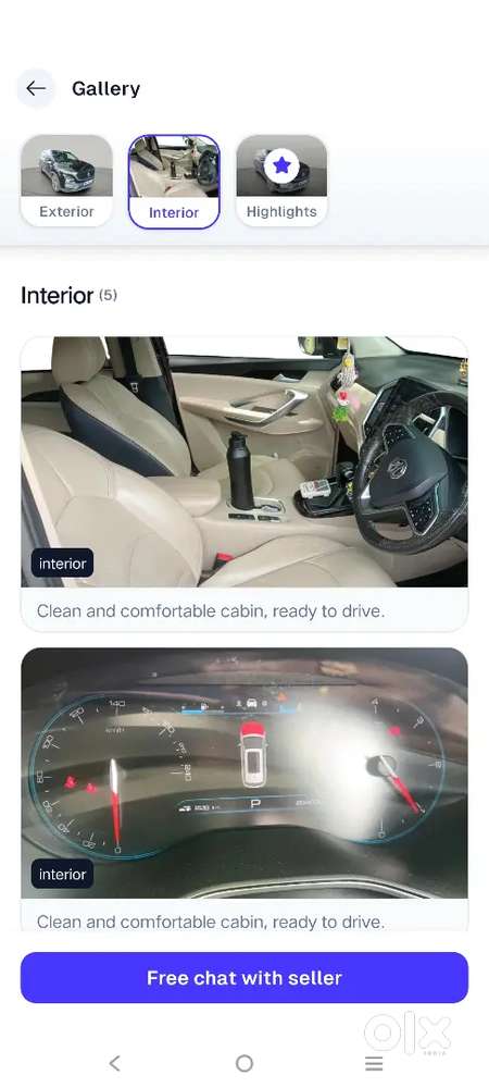 Mg Hector Black Model 2022 And 2900 Km Driven