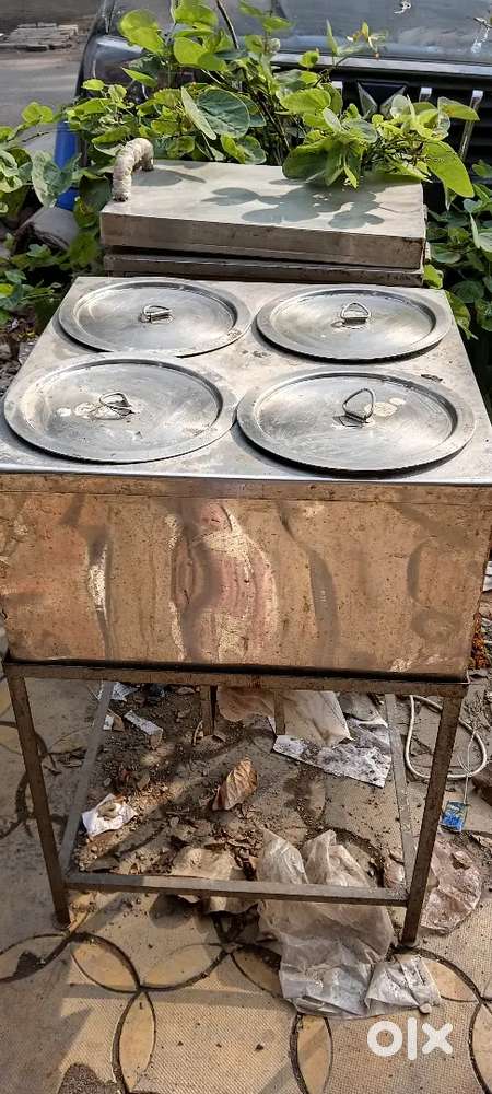 Stainless steel bain Marie 4 slot warmer