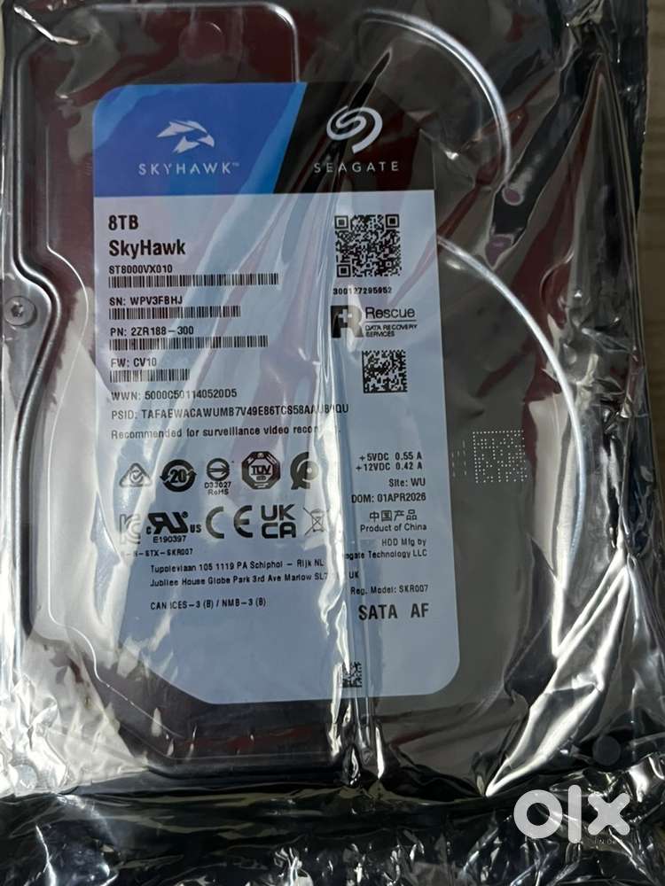 Seagate Seahawk 8TB cctv camera hard disk