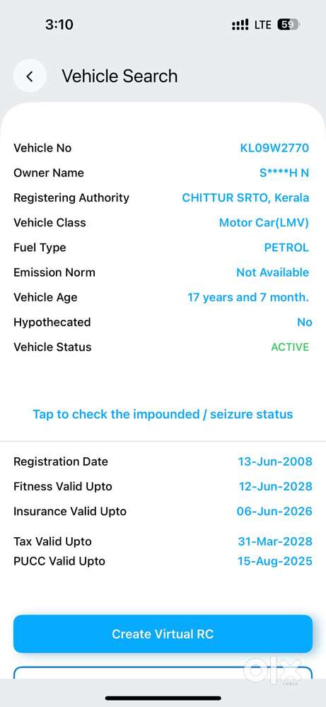 Honda City Zx Gxi, 2008, Petrol