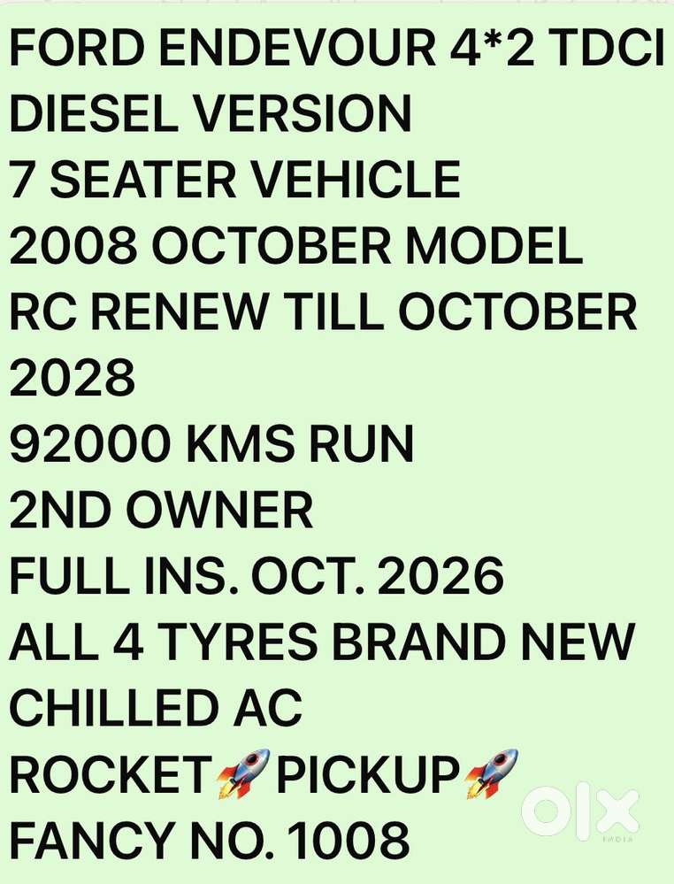 Ford Endeavour 2.2 Titanium 4x2 Mt, 2008, Diesel