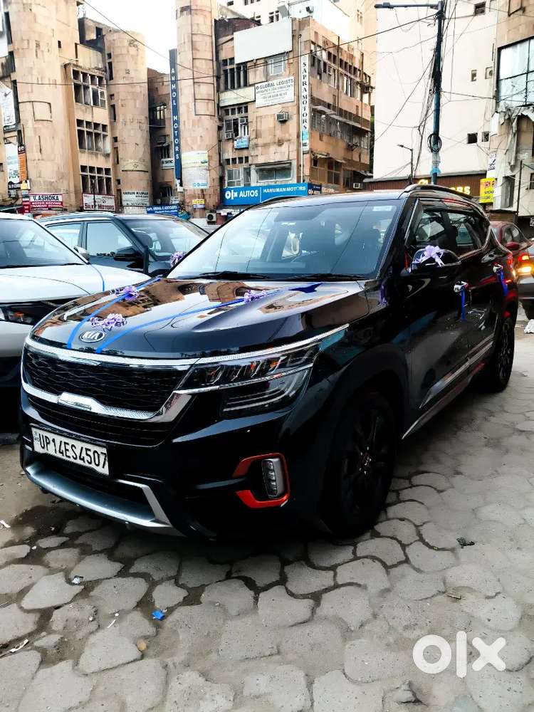 Kia Seltos 2021 Model / 1.5 Htx Ivt Petrol Anniversary Edition / Black